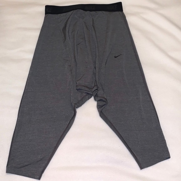 Pre-Owned Nike Dri-Fit Shorts Leggings Gray Men Activewear Athletic Size XS - Picture 1 of 4